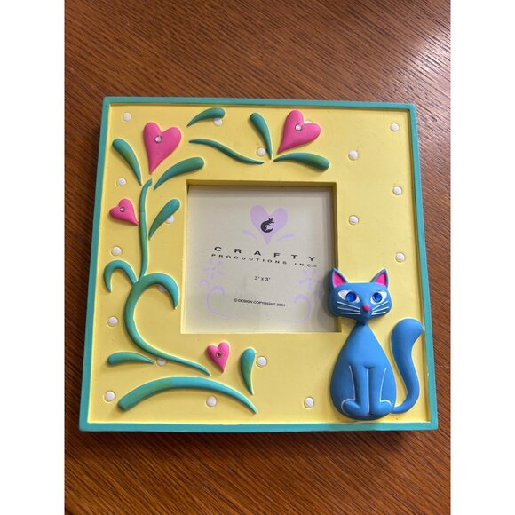 Adorable 3 x 3 Cat Frame - Picture 1 of 5